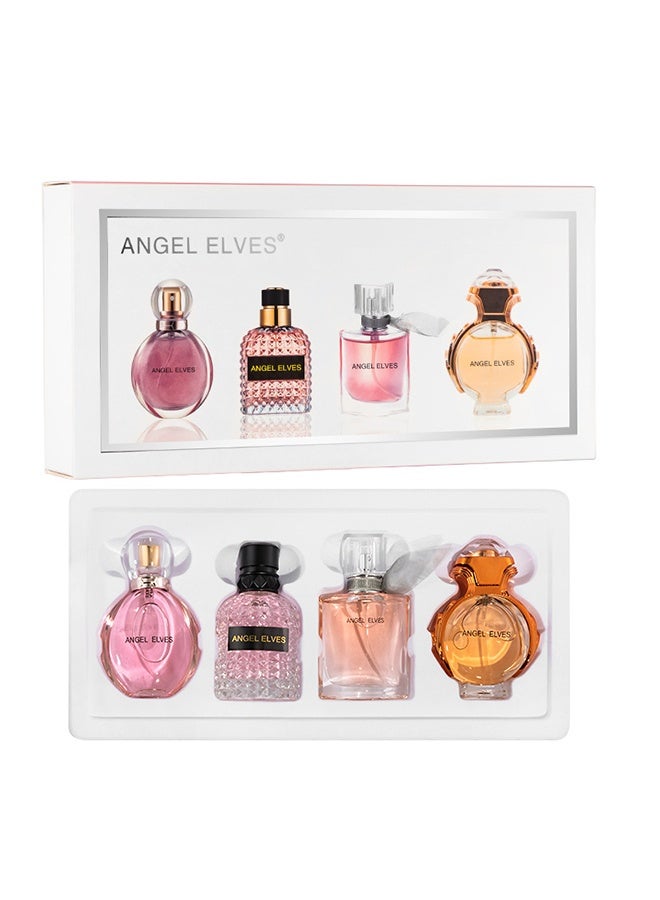 MARK HIM 4-Piece Women Floral Fruity Eau de Toilette Gift Set, Perfect Gift for Birthday Holiday Anniversary, Elegant Curved Bottle Long-Lasting Perfume Kit - Image 1
