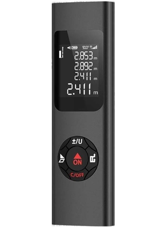 Laser Measurement Tool, 131ft/40M Portable Digital Laser Distance Meter,±1/16 inch High Accuracy, USB Rechargeable, Backlit Display, M/in/Ft Unit Switching, Pythagorean Mode, Measure Distance - Image 1