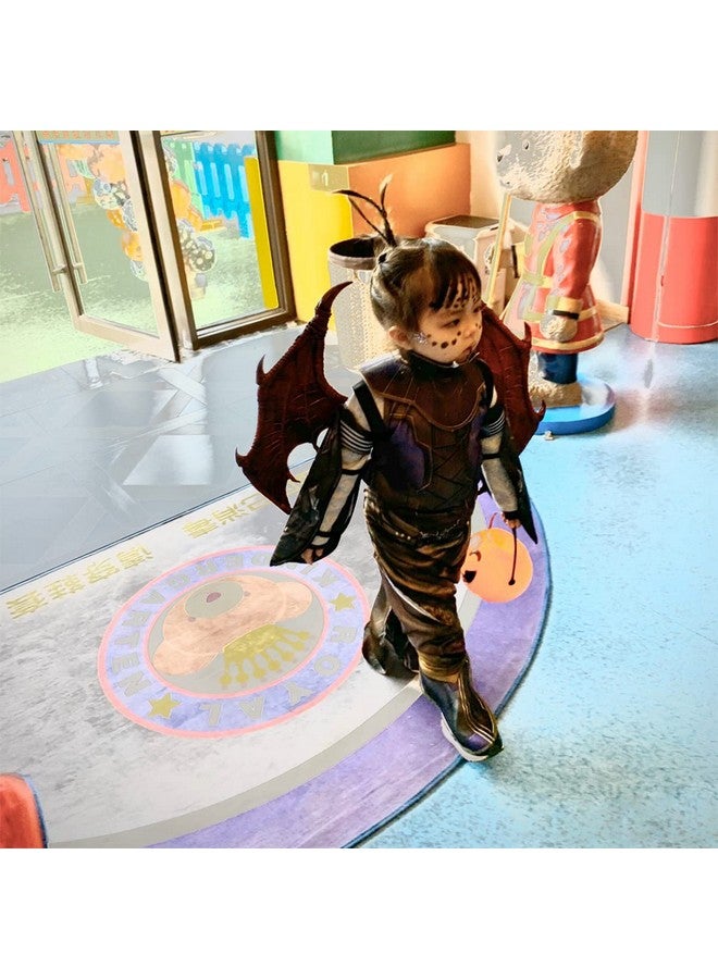 مانو زي تنين الهالوين التنكري بأجنحة الكرنفال إكسسوار ذيل للأطفال (أرجواني) - Image 5