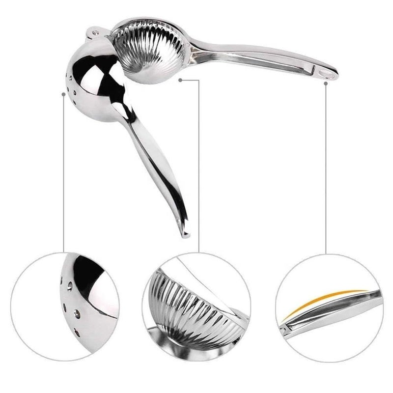 Lemon Squeezer Stainless Steel Manual Citrus Juicer Hand Press For Lemon Orange Lime Quick Single Press Easy Clean Kitchen Tool, Household Kitchen Accessory, XD-10 - Image 5