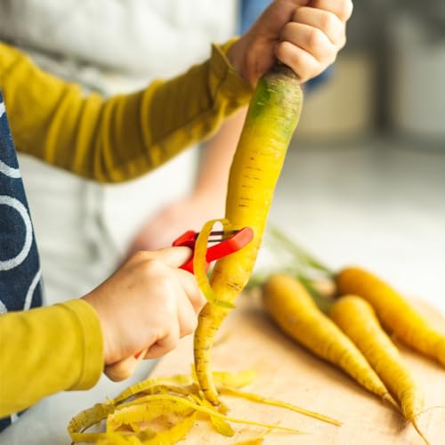 Opinel Le Petit Chef Peeler For Children and Teaching Food Prep and Kitchen Safety, Made in France - Image 2