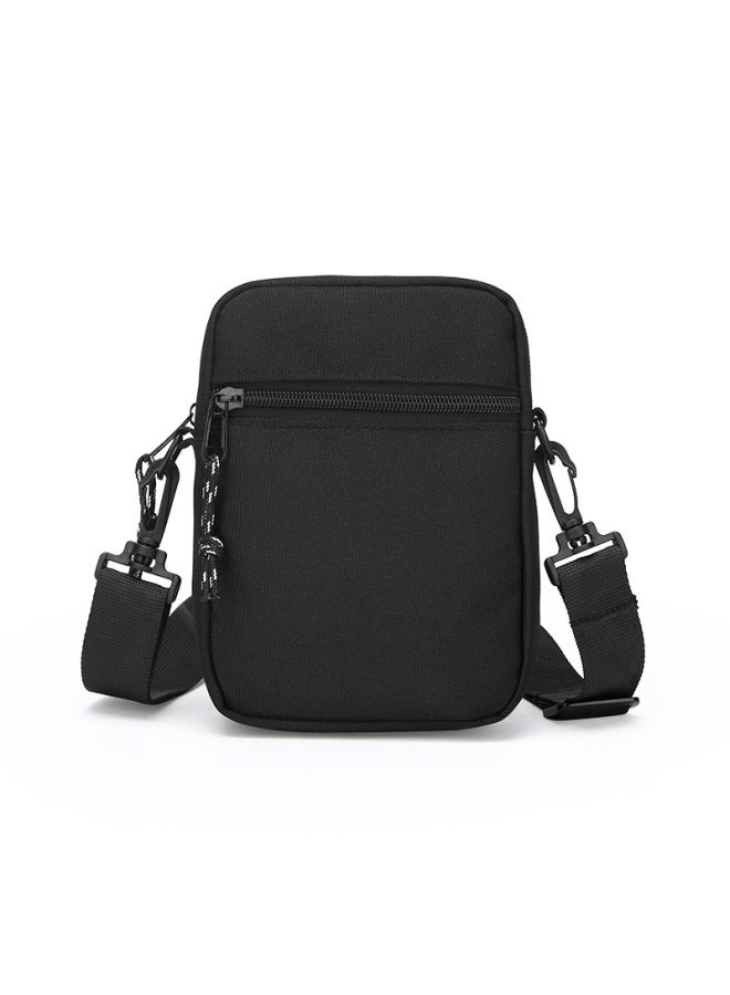 Men's Mini Small Bag Shoulder Crossbody Bag Chest Mobile Phone Bag Casual Trendy Brand Portable Sports Backpack Small Satchel-Color:Pink - Image 4
