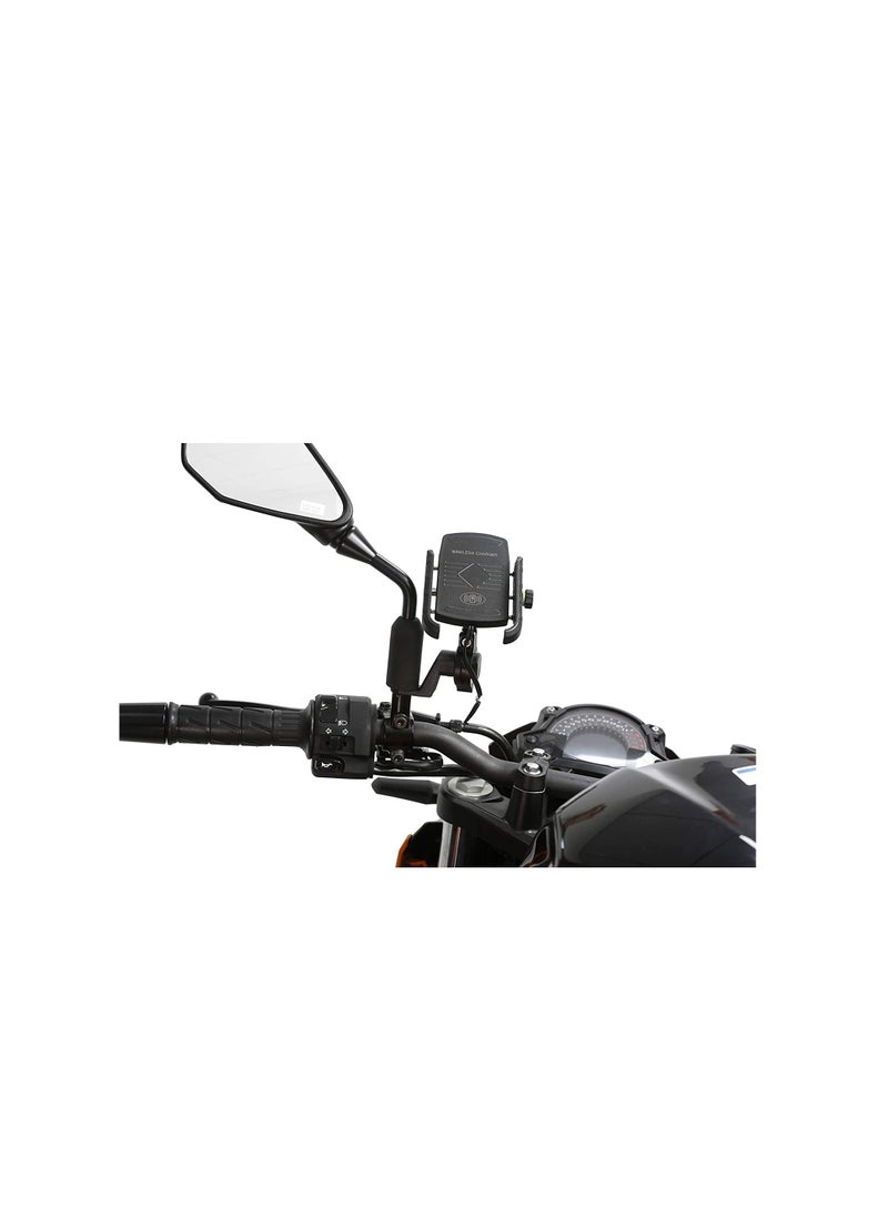 Kean - Kean Motorcycle Wireless Charging Mobile Phone Holder Black - Image 1