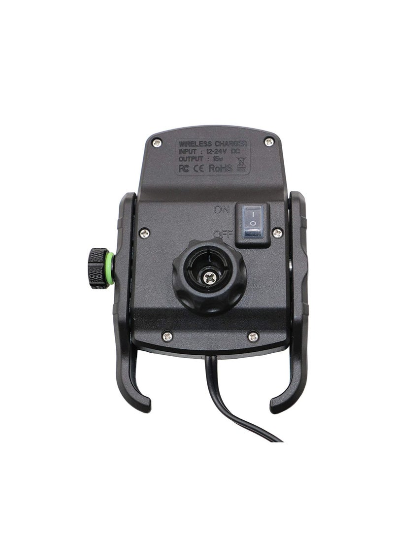Kean - Kean Motorcycle Wireless Charging Mobile Phone Holder Black - Image 1