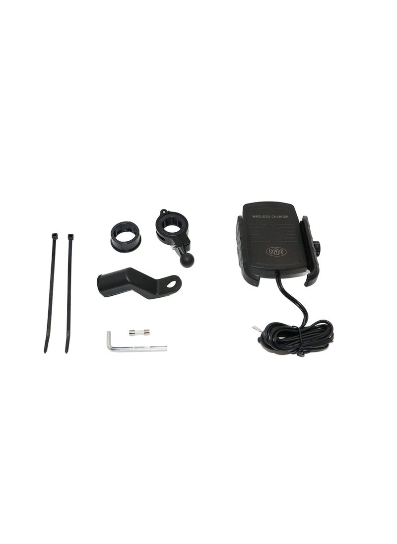 Kean - Kean Motorcycle Wireless Charging Mobile Phone Holder Black - Image 1