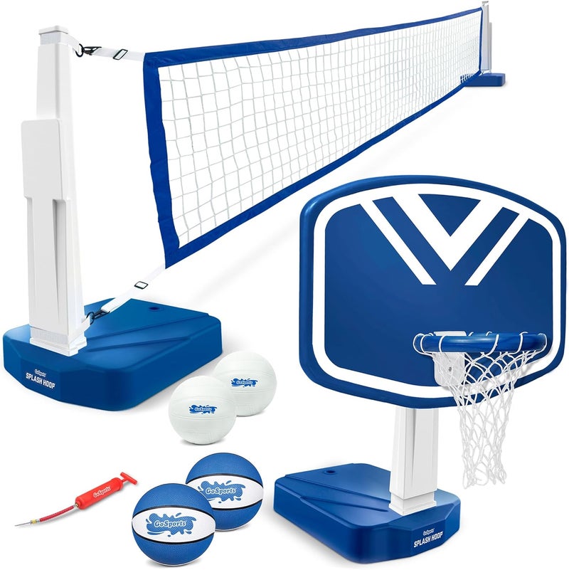GoSports طقم كرة السلة والشاطئ 2 في 1 من GoSports Splash Hoop - Image 1