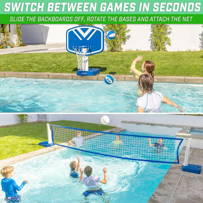 GoSports طقم كرة السلة والشاطئ 2 في 1 من GoSports Splash Hoop - Image 4