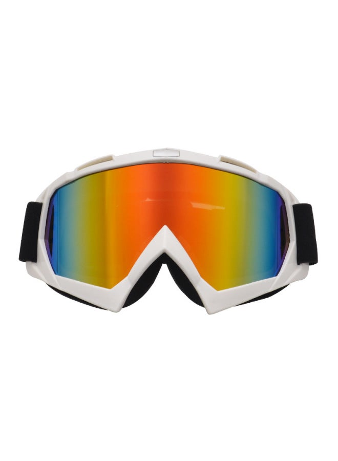 White Motorcycle Goggles, Riding Helmet Windproof Goggles, Anti-slip Ski Goggles, Uv Protection