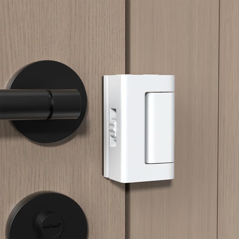 INIRET Adjustable Heavy Duty Zinc Alloy Portable Door Lock,Security Device for Enhanced Safety,for Home,Hotels,Travel,Apartments Prevents Unauthorized Entry,No Drill (1, White) - Image 5