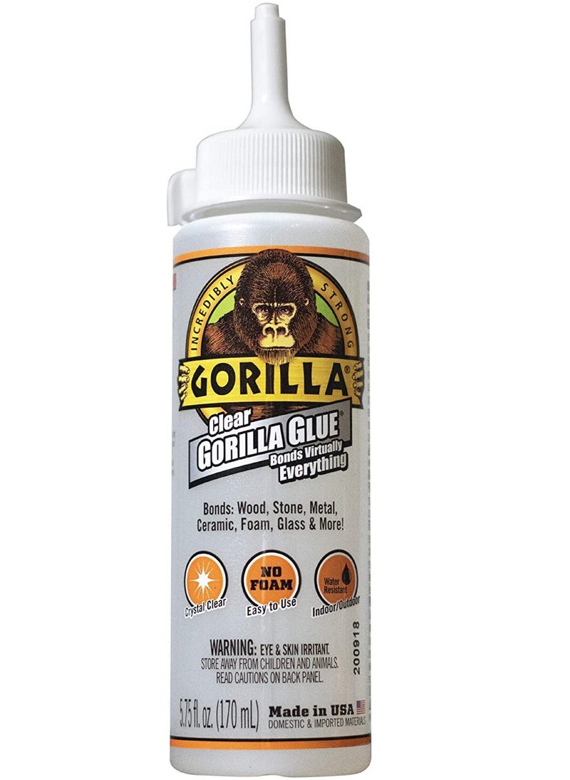 Gorilla Clear Glue 5.75 Ounce Bottle  - Image 1
