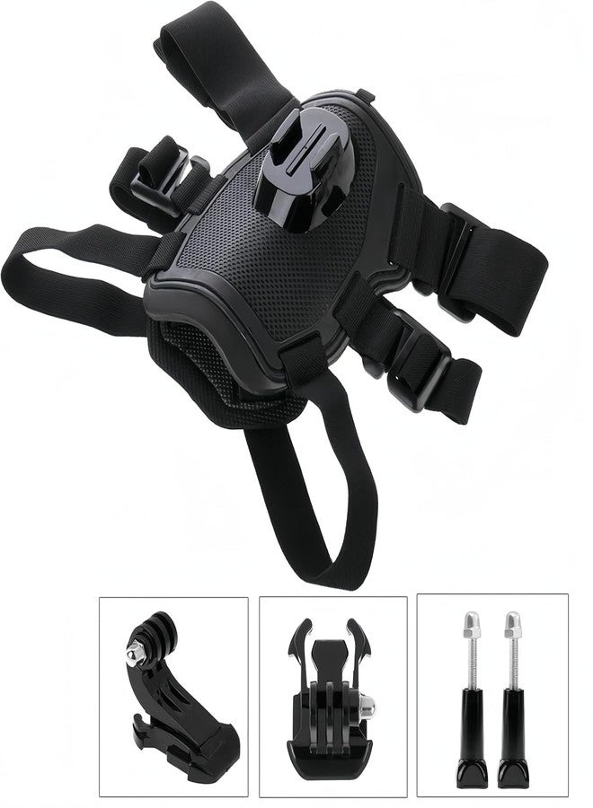 SHOPEE Dog Harness for Go-pro, with 2 Mouting Base,Soft Adjustable for Small Medium and Large Dogs for Go-pro 13 12 11 10 9 8 7 6 5 4 3, for DJI Osmo Pocket Camera and Insta360 - Image 3