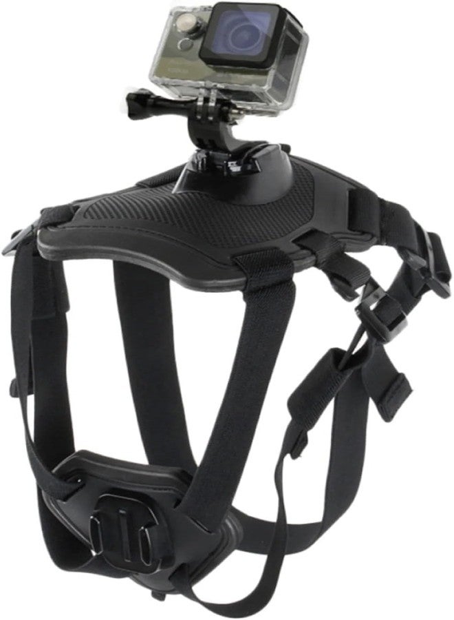 SHOPEE Dog Harness for Go-pro, with 2 Mouting Base,Soft Adjustable for Small Medium and Large Dogs for Go-pro 13 12 11 10 9 8 7 6 5 4 3, for DJI Osmo Pocket Camera and Insta360 - Image 2