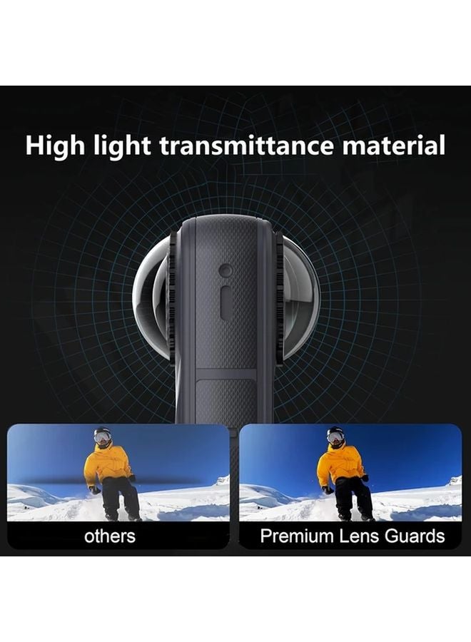 Insta360 X5 Lens Guards And Cover Transparent PC Premium Scratch Resistant High Light Transmittance - Image 5