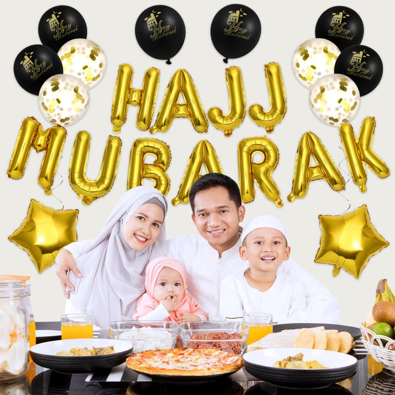 BESTOYARD Ramadan Eid Party Decorations Set, Sequin Foil Balloons Mubarak Banner, 1 Count - Image 2