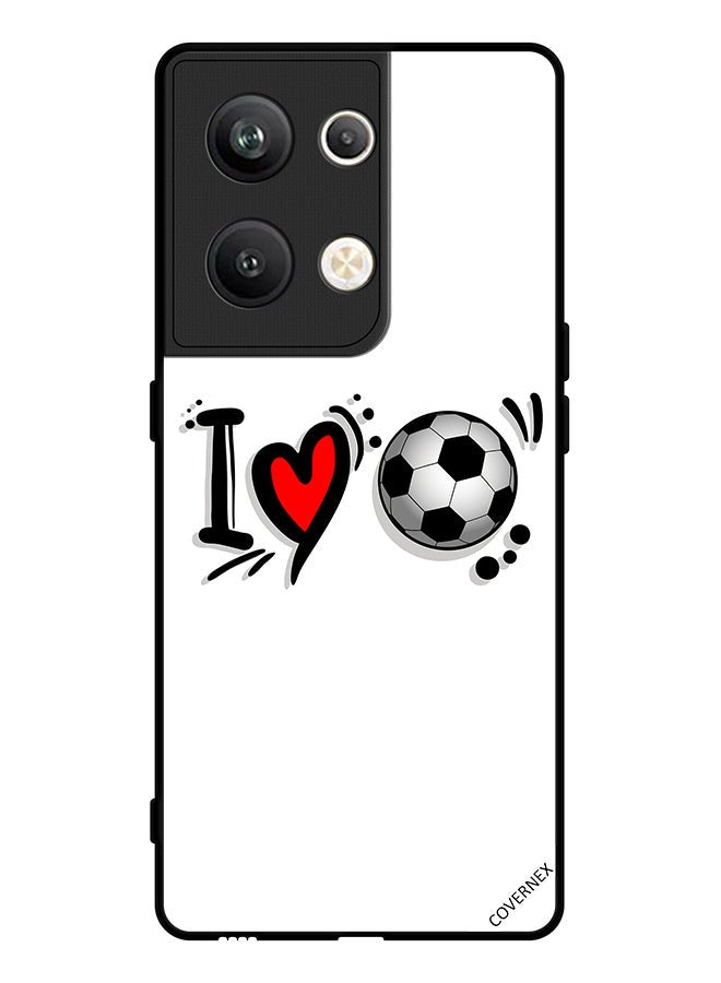Covernex Protective Case Cover For Oppo Reno 9 Pro Plus I Love Football - Image 1