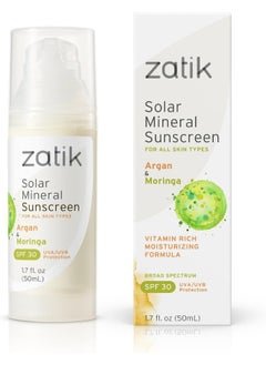 zatik Naturals - Solar Mineral Sunscreen With Argan And Moringa  - Image 1