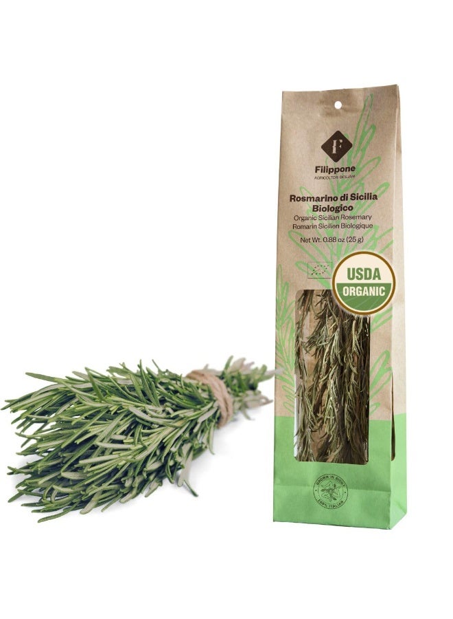 Filippone Organic Sicilian Rosemary Dried Leaves 25 G - Image 1