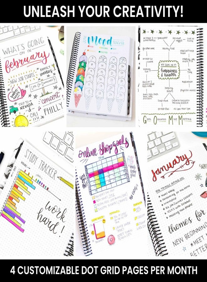 بلوم ديلي بلانرز مخططات بلوم اليومية، غير مؤرخة، بنقاط، تقويم - دفتر أجندة أساسي أسبوعي/شهري بنمط شبكي (7 × 9 بوصة) - الإصدار الثاني - Image 4