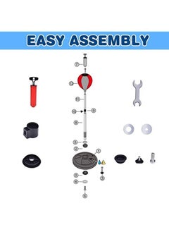 EASY FUTURE Adjustable Height Kids Sports Boxing Punching Bag Freestanding with Pair of Gloves Boxing Punching Bag for Kids  - Image 3