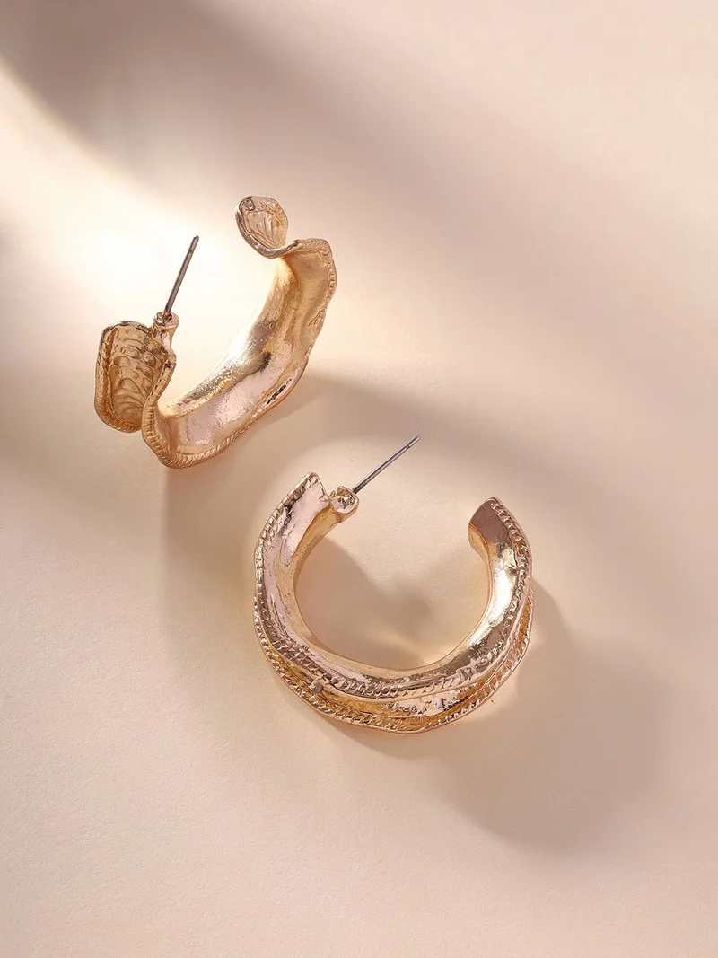 Priyaasi Plated Hoops Earrings