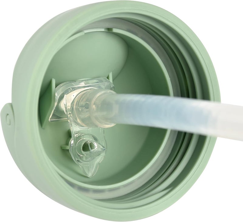 Baba Beaba Straw Sippy Cup Toddler Baby Straw Cup with Removable Handles Leak and Spill Proof BPA Phthalate Free 8 Months 10 oz Sage - Image 4