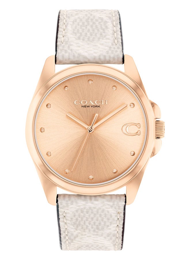 COACH Women Analog Round Shape Leather Wrist Watch 36 mm  - Image 1
