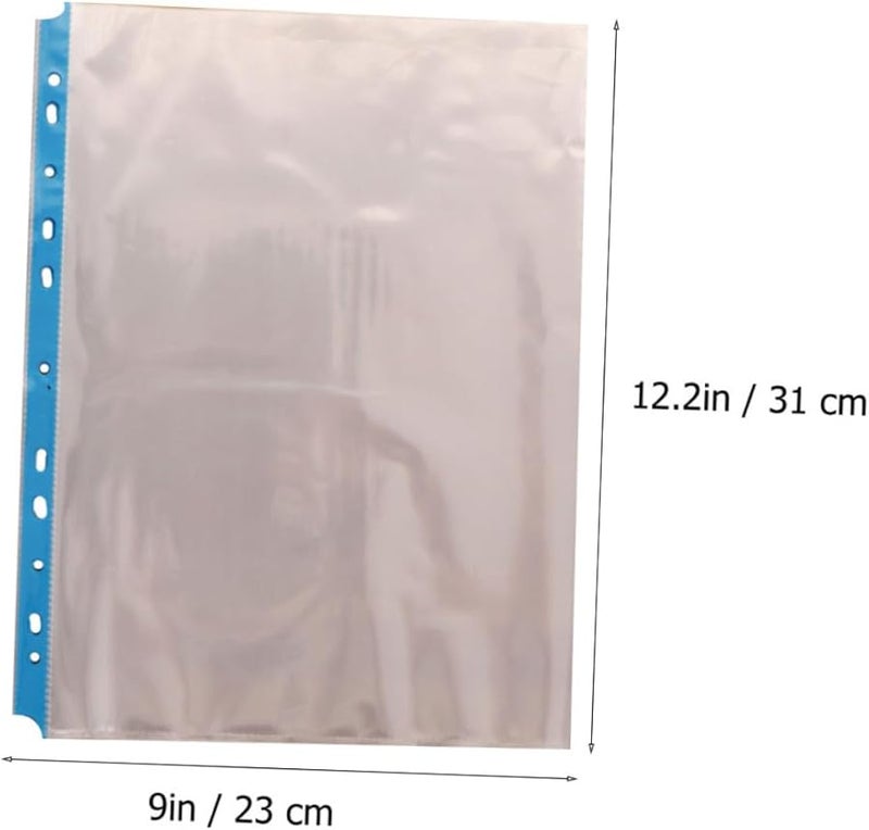 TEHAUX 100 واقيات صفحات شفافة للملفات مقاس A4 سهلة التحميل لحماية المستندات - Image 3