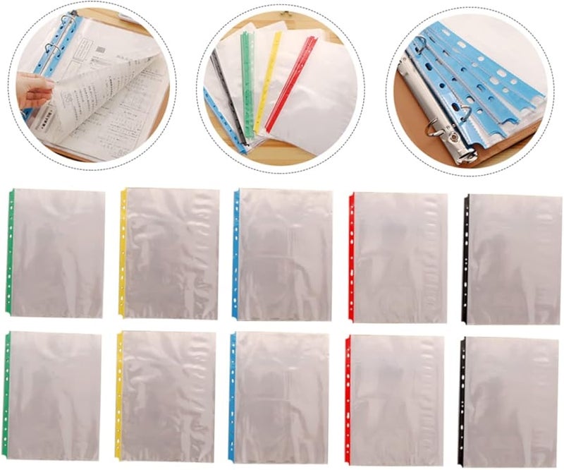 TEHAUX 100 واقيات صفحات شفافة للملفات مقاس A4 سهلة التحميل لحماية المستندات - Image 5