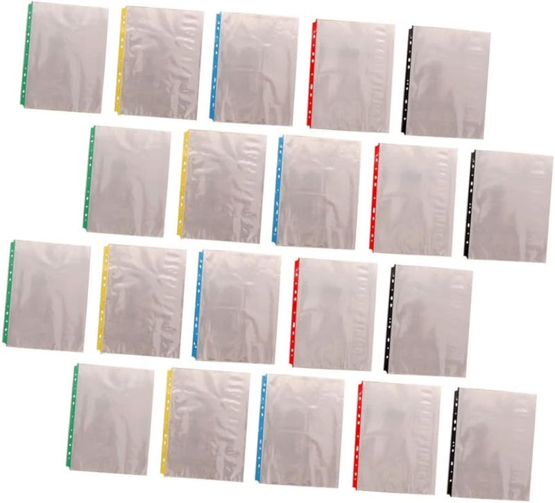 TEHAUX 100 واقيات صفحات شفافة للملفات مقاس A4 سهلة التحميل لحماية المستندات - Image 1