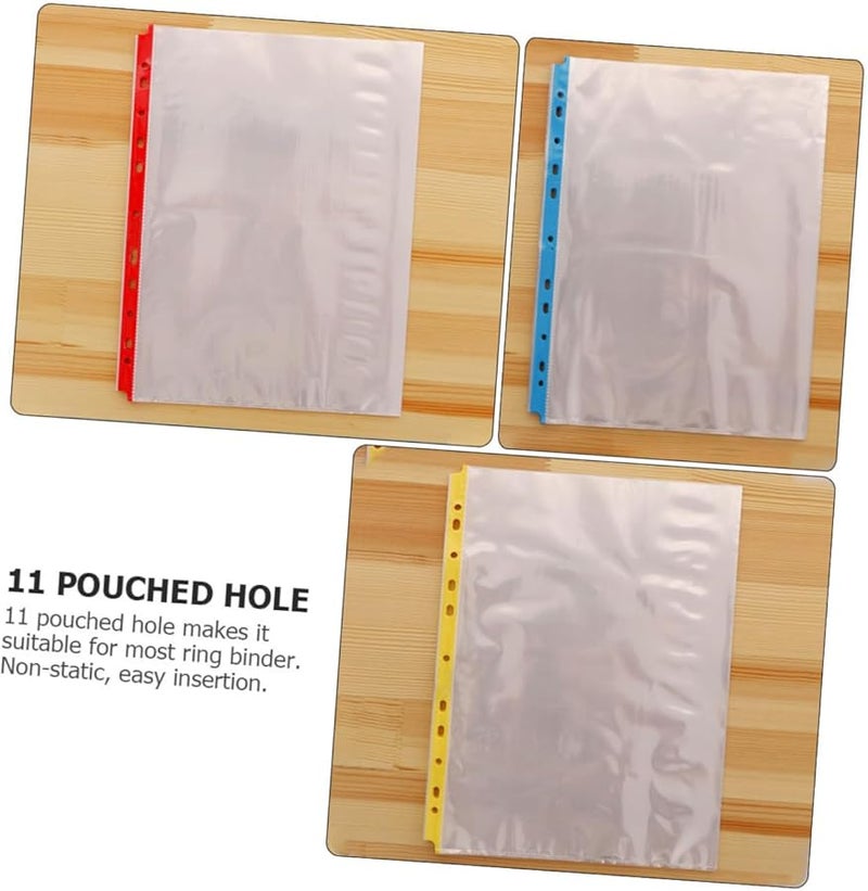 TEHAUX 100 واقيات صفحات شفافة للملفات مقاس A4 سهلة التحميل لحماية المستندات - Image 4