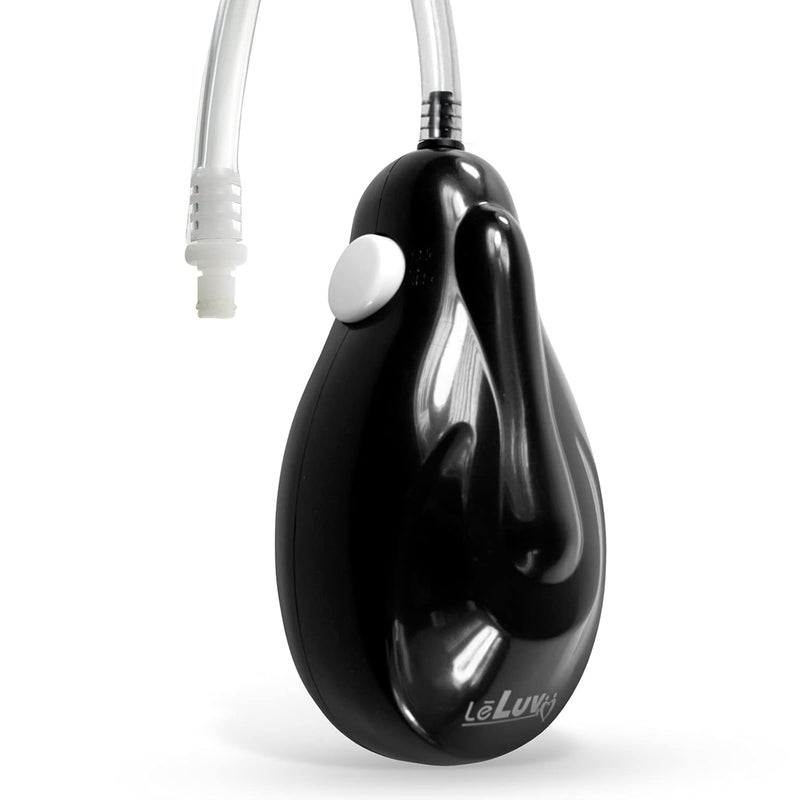 LeLuv Store مضخة فراغ كهربائية محمولة eGrip - سوداء مع خرطوم شفاف بطول 24 بوصة وتركيب ذكر - Image 1