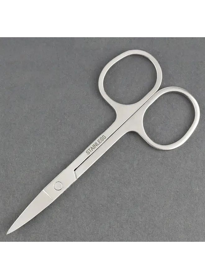 Black Stainless Steel Round Nose Nose Hair Trimmer Scissors 2pcs - Image 5