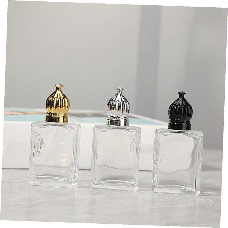 15ml Glass Roller Perfume Bottles Set of 3 – Refillable Essential Oil Bottles with Gold, Silver, and Black Caps – Portable Sample Fragrance Containers for Travel and Personal Care - Image 3