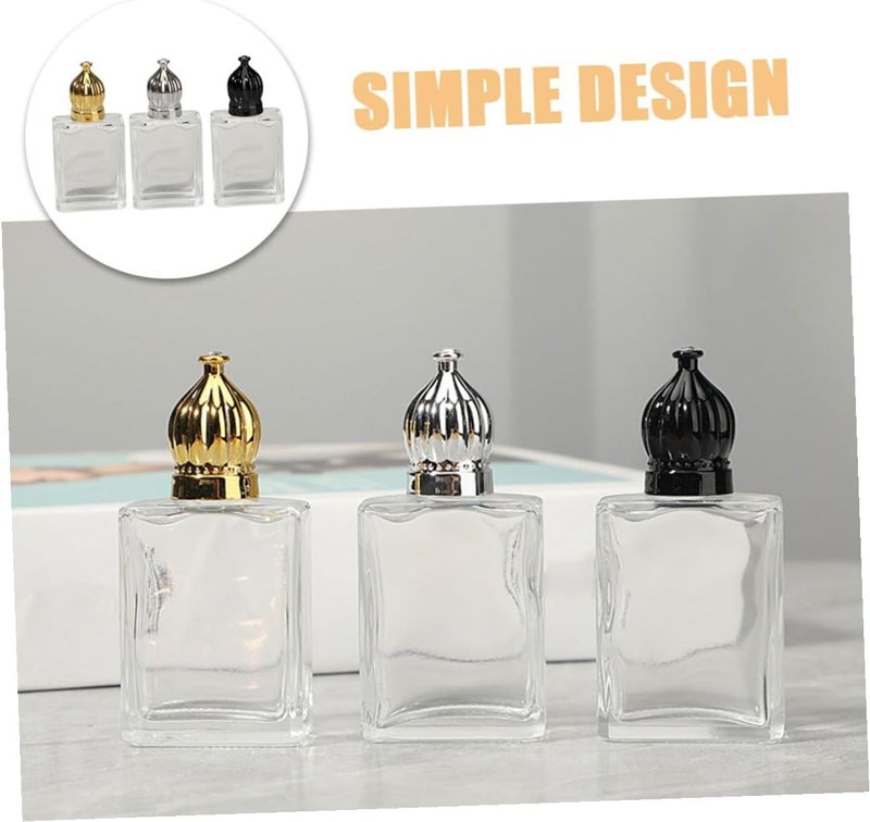 15ml Glass Roller Perfume Bottles Set of 3 – Refillable Essential Oil Bottles with Gold, Silver, and Black Caps – Portable Sample Fragrance Containers for Travel and Personal Care - Image 5