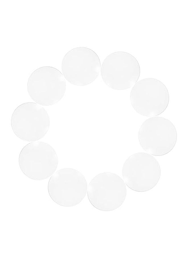 School Lab Watch Glass Set 10pcs Evaporating Dish Size 6 4X6 4X0 5CM For Science Experiments - Image 1