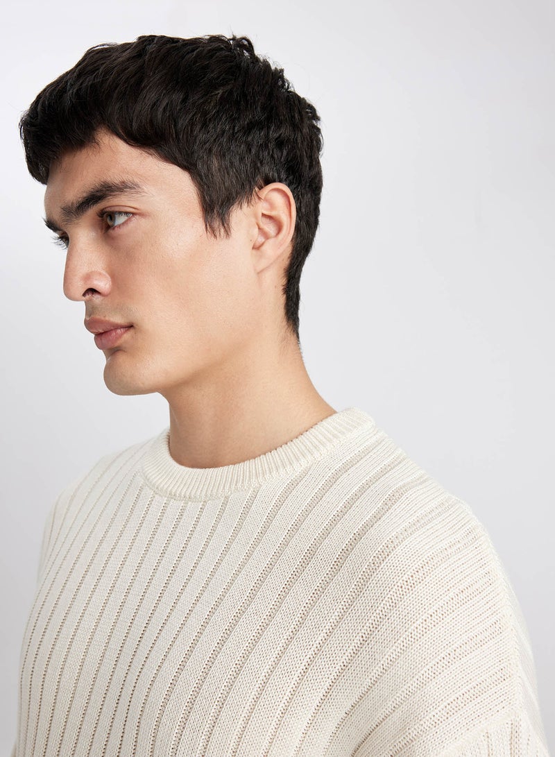 DeFacto Relax Fit Crew Neck Sweater  - Image 3