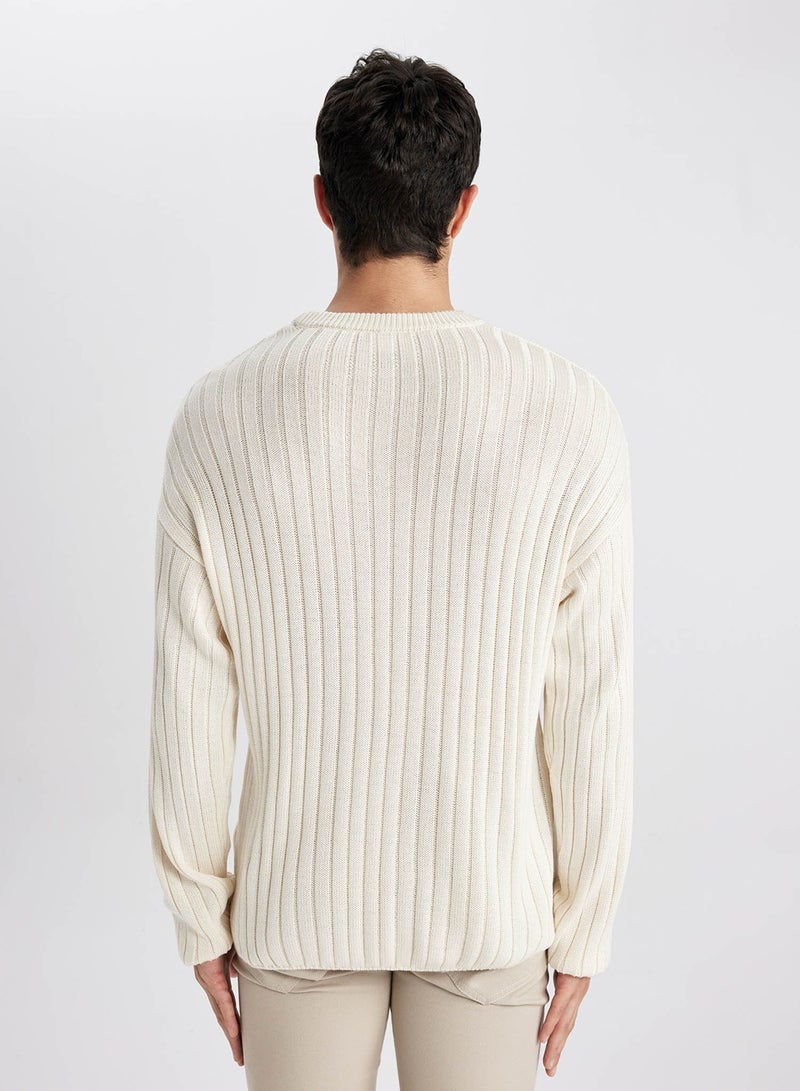 DeFacto Relax Fit Crew Neck Sweater  - Image 2