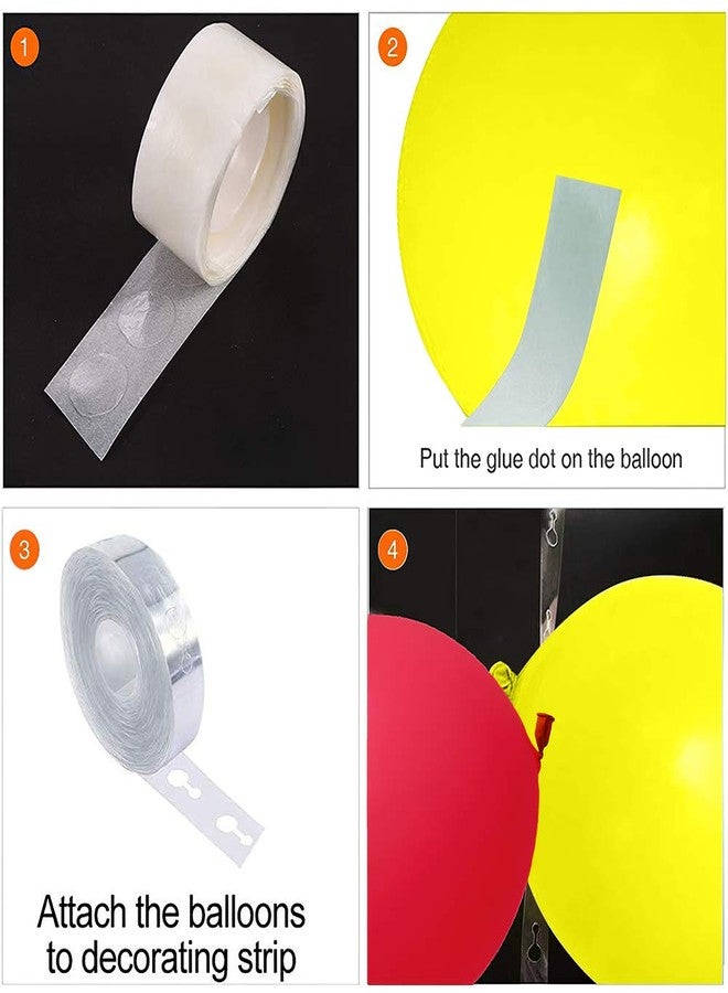 YMSZ Mouse Balloons Garland Arch Kit, 100pcs Red Black Yellow Confetti Balloons for Cartoon Mouse Theme Birthday Party Supplies Decorations - Image 3