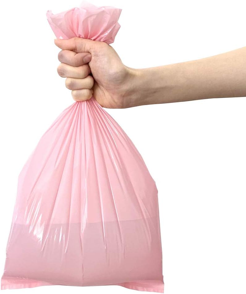BOS أكياس التخلص من حفاضات الأطفال ذات الرائحة المدهشة من BOS، متينة وغير معطرة، الحجم M، اللون وردي، 90 قطعة، عبوة من 1، 90 كيس - Image 3