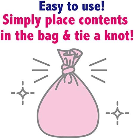 BOS أكياس التخلص من حفاضات الأطفال ذات الرائحة المدهشة من BOS، متينة وغير معطرة، الحجم M، اللون وردي، 90 قطعة، عبوة من 1، 90 كيس - Image 5