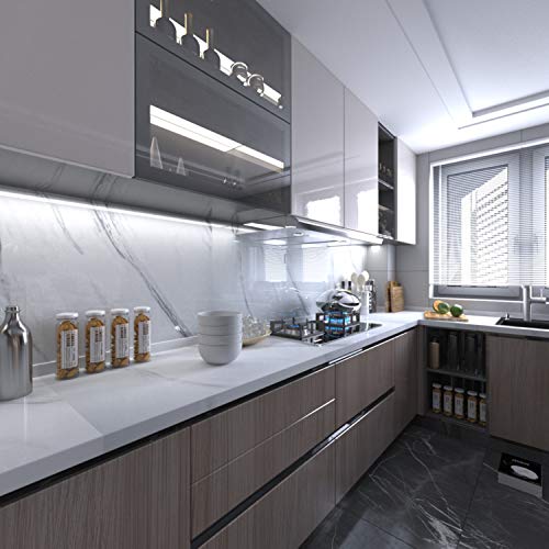 BAYYA White Marble Granite Wallpaper Peel and Stick Countertops Contact Paper Bathroom Kitchen Wall Sticker Self Adhesive Vinyl Counter Top Covers Waterproof Furniture Decorative Paper - Image 2