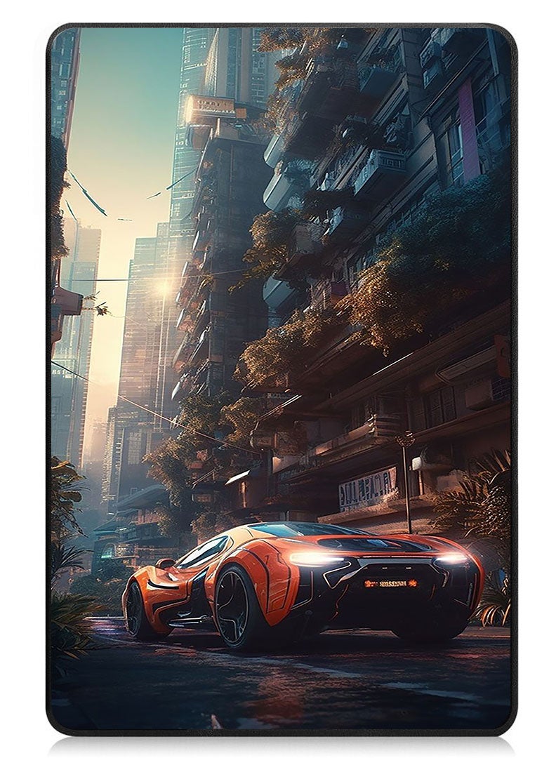 Theodor Protective Flip Case For Lenovo Tab M9 (2023) With Trifold Stand Auto Wake Sleep Shockproof Cover Car 1 - Image 1