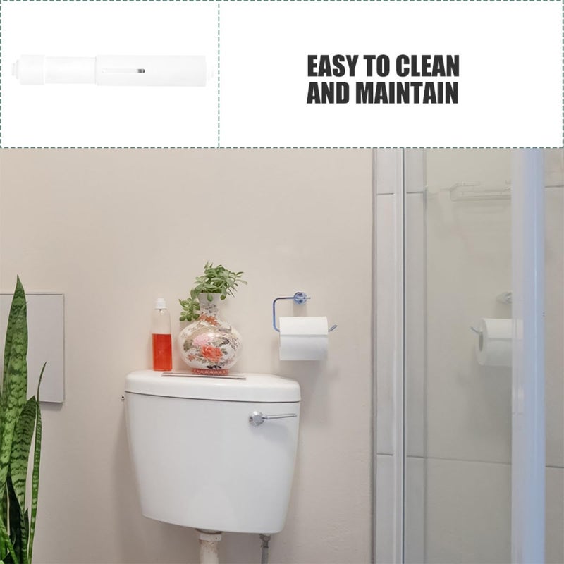 Telescopic Spring Loaded Toilet Paper Roll Holder Replacement Stainless Steel Spindle Wall Mount - Image 4