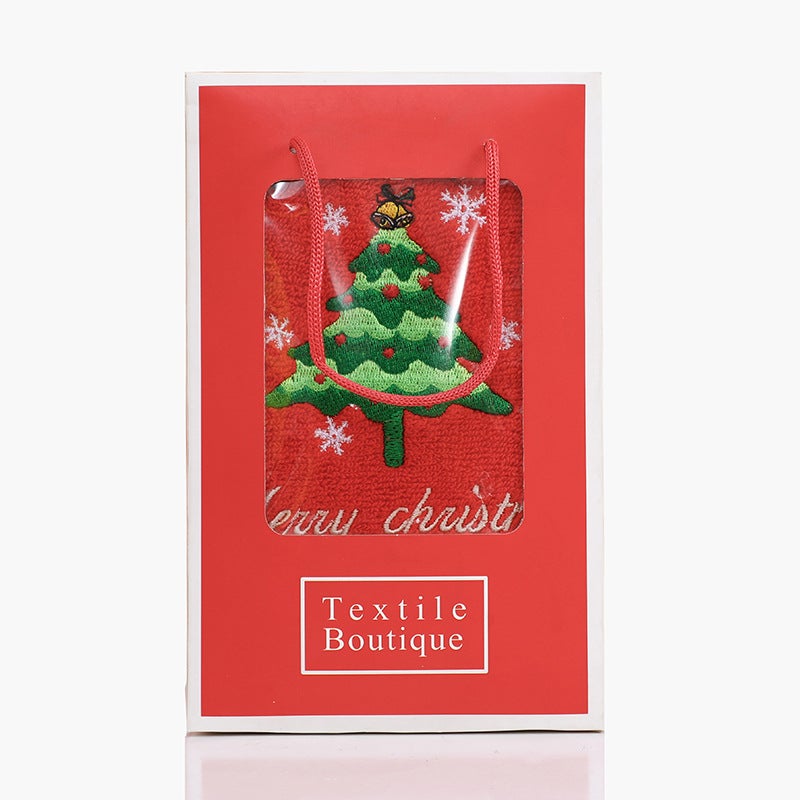Christmas Gift Box Towel Cotton Towel Gift Box Holiday Gift Towel Christmas Towel - Image 1