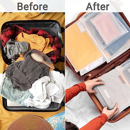 Svaldo Frosted Zipper Bags for Clothes 25pcs, Plastic Shirt Bags for Packaging T-Shirt, Swimsuit, Bikini, Bathing Suit, 3 Mil, 9.8x7.8" with Vent Holes and Reinforced Sides - Image 2