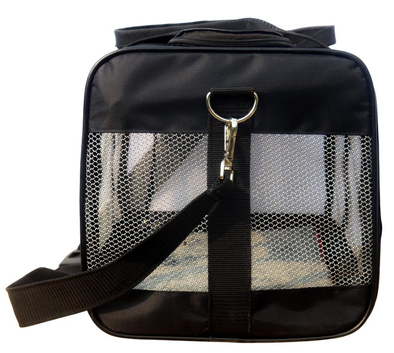 Homecute Large Soft-Sided Mesh Pet Transport, Durable, Breathable, Comfortable Pet Carrier Bag with Soft Pad for Large Cat, Small Medium Dogs, and Puppies - Image 3