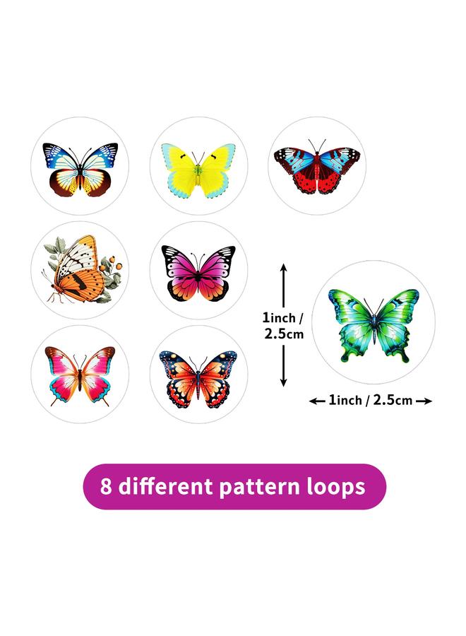 Bluejw 500 Sheets/roll Cute Cartoon Butterfly Children's Roll Sticker Shein Hand Account Sealing Roll Paper - Image 4