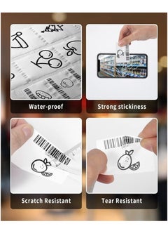 Generic [3x230 pcs] M110/M220/M120/M200/M221 Thermal Paper 1.57'' x 1.18''(40x30mm),Label Maker Tape, Multipurpose Barcode/FNSKU/FBA Labels, 230Labels/Roll (White, 1.57"*1.18")  - Image 3