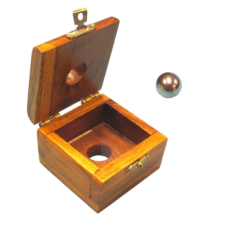 MilesMagic Magicians Steel Ball Thru Glass Gimmick Box Penetration Through Solid Glass Sheet Mentalism for Real Close Up Street or Stage Illusion Magic Trick - Image 3