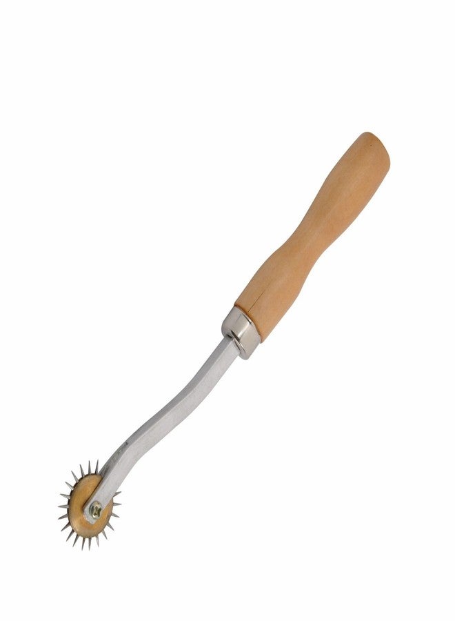 Jyoti Tracing Wheel Sewing Tool, Wooden Handle Needle Point Tracing Wheel, Ideal for Leather Craft, Tailoring, Stitching, Alteration, Home, Office, Wooden (Extra Large) - Pack of 1 Piece - Image 1